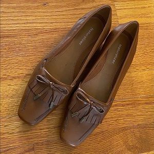 Kitten heel penny loafers